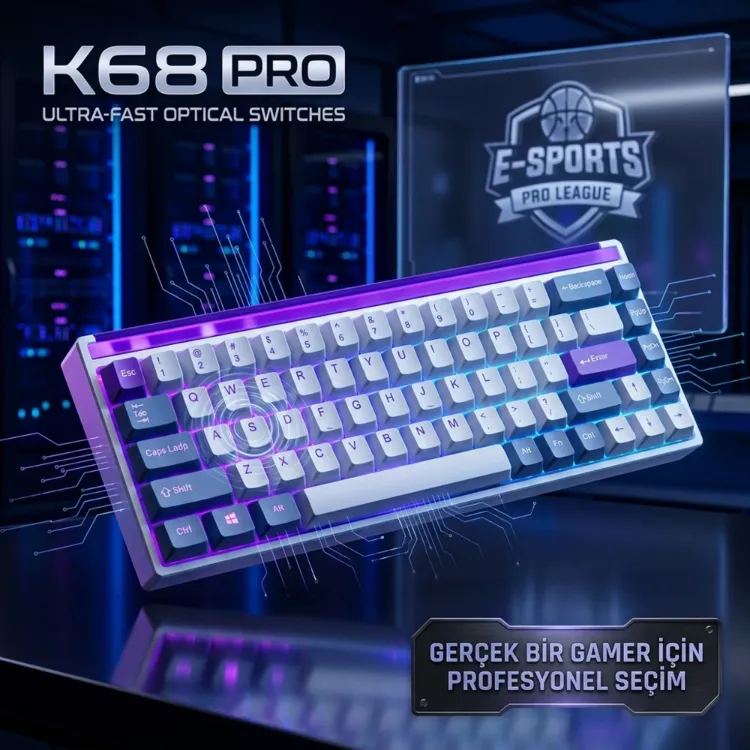 Kemove K68 Pro V3 Mekanik Klavye