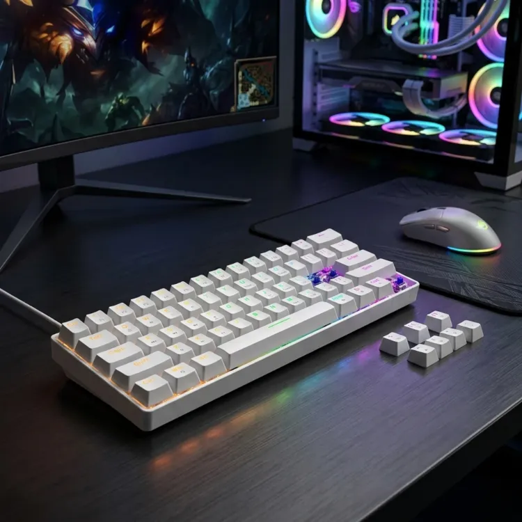 Sarftech T60 Blue Switch Mekanik 60% RGB Klavye