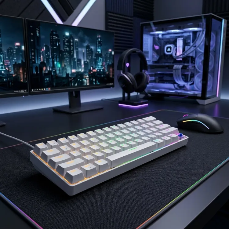 Sarftech T60 Blue Switch Mekanik 60% RGB Klavye