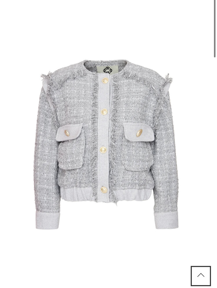 Tweed Gri Ceket