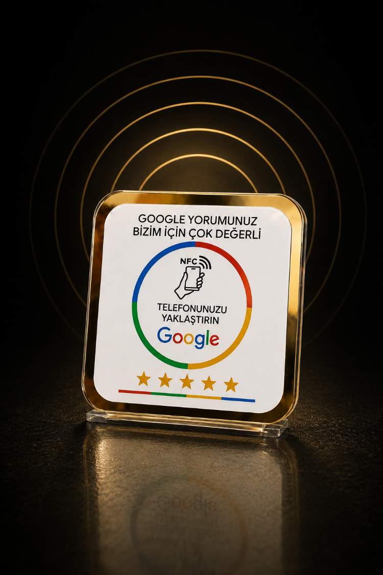 Google Yorum Standı (NFC/QR)