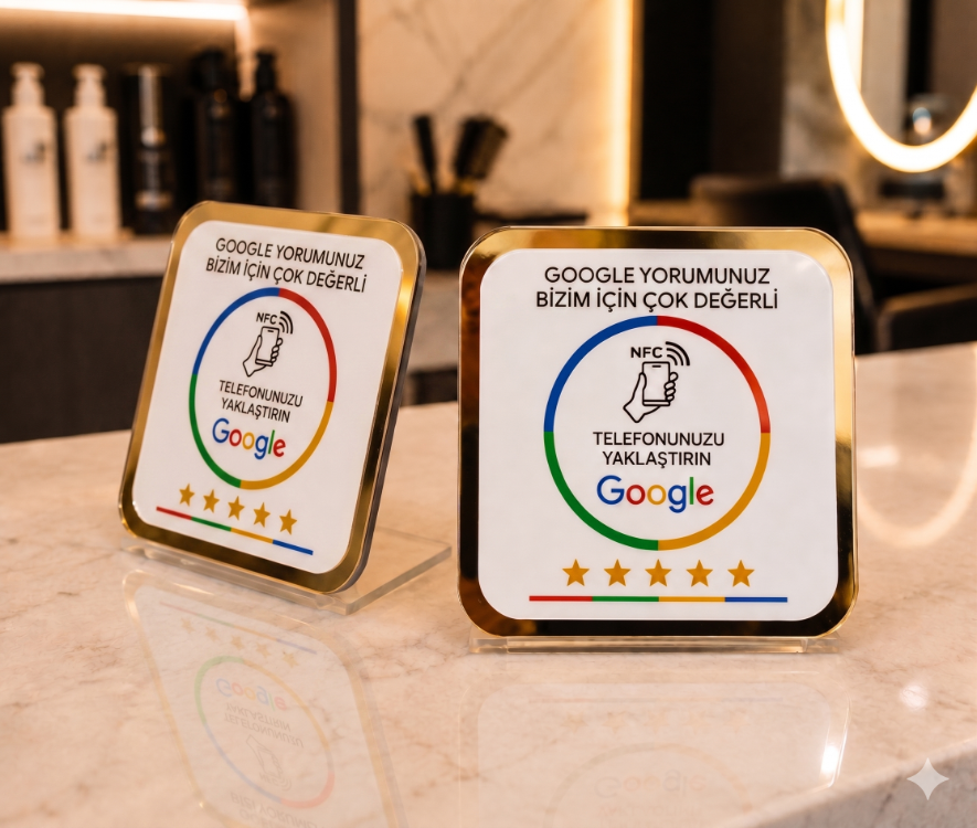 Google Yorum Standı (NFC/QR)
