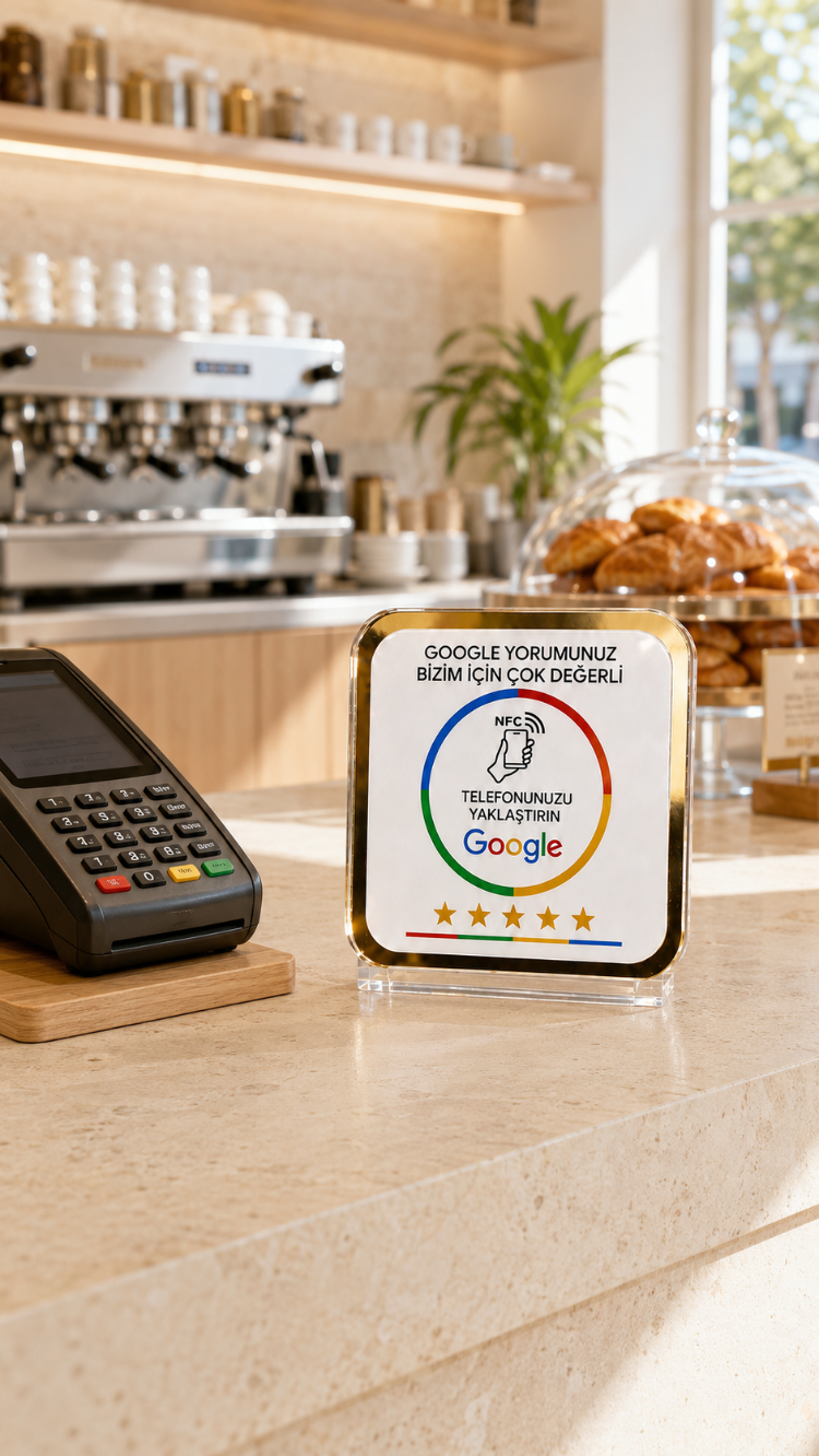 Google Yorum Standı (NFC/QR)