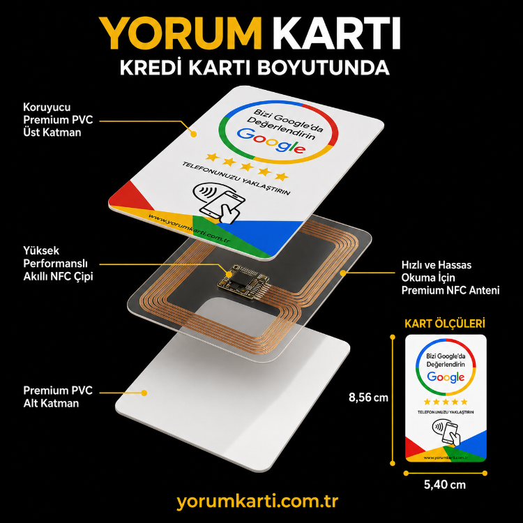 Google Yorum Kartı NFC
