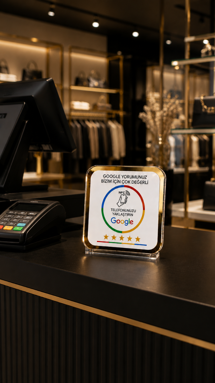 Google Yorum Standı (NFC/QR)