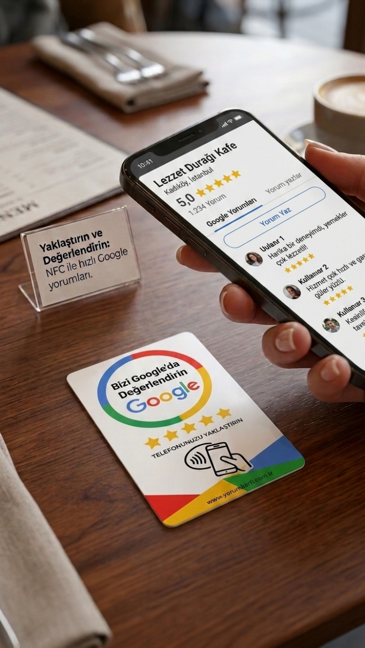 Google Yorum Kartı NFC