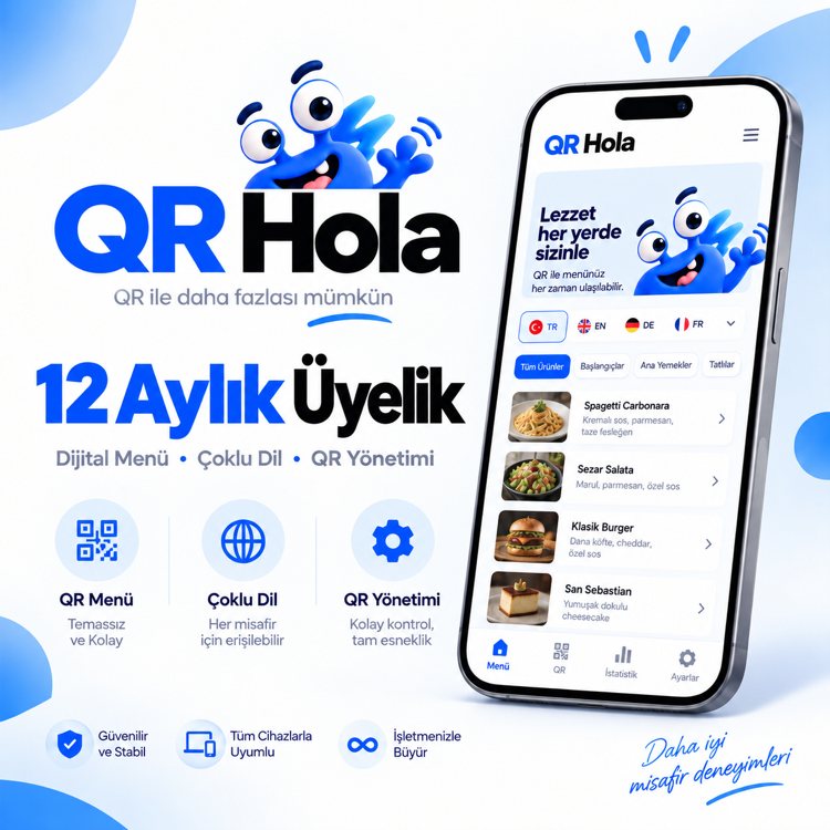 Qr Hola 12 Aylık Üyelik