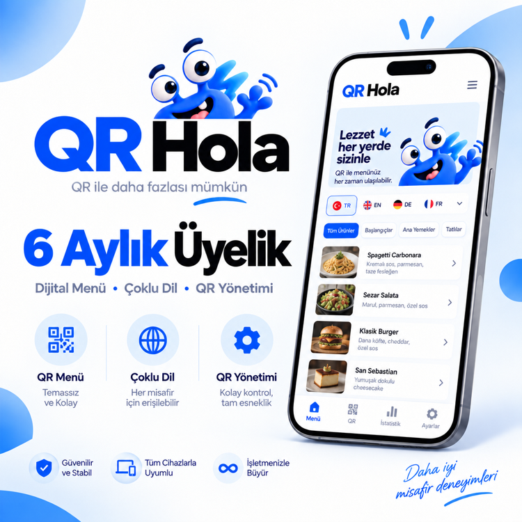Qr Hola 6 Aylık Üyelik