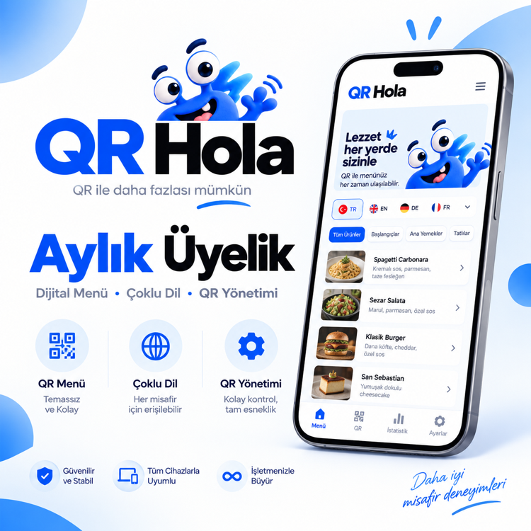 Qr Hola 1 Aylık Üyelik