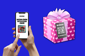 QR Mesaj Fiziksel Hazır Hediye Karekodu Ürün