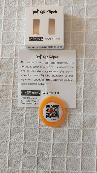 QR Köpek Fiziksel Köpek Karekodu Hazır Ürün