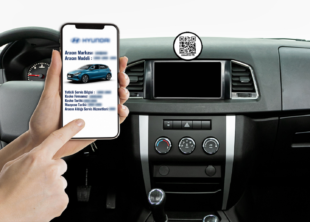 QR Araba Dijital Araç Karekodu Olarak