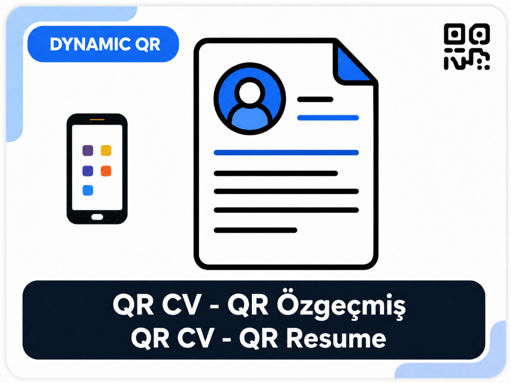 QRready Hazır CV Karekodu, QR CV, CV için QR kod