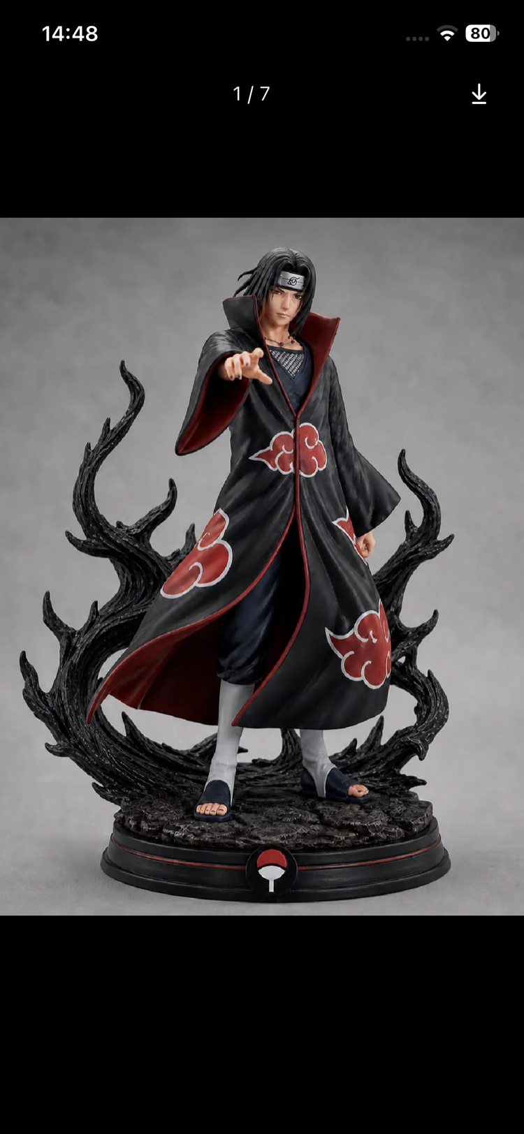 Itachi özel boyamalı figür