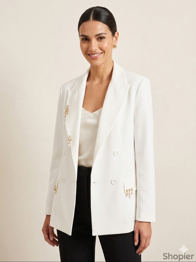 Küpeli Blazer Ceket
