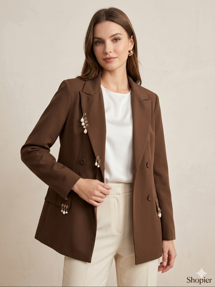 Küpeli Blazer Ceket