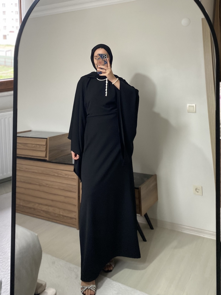 Krep yarasa kol takım siyah