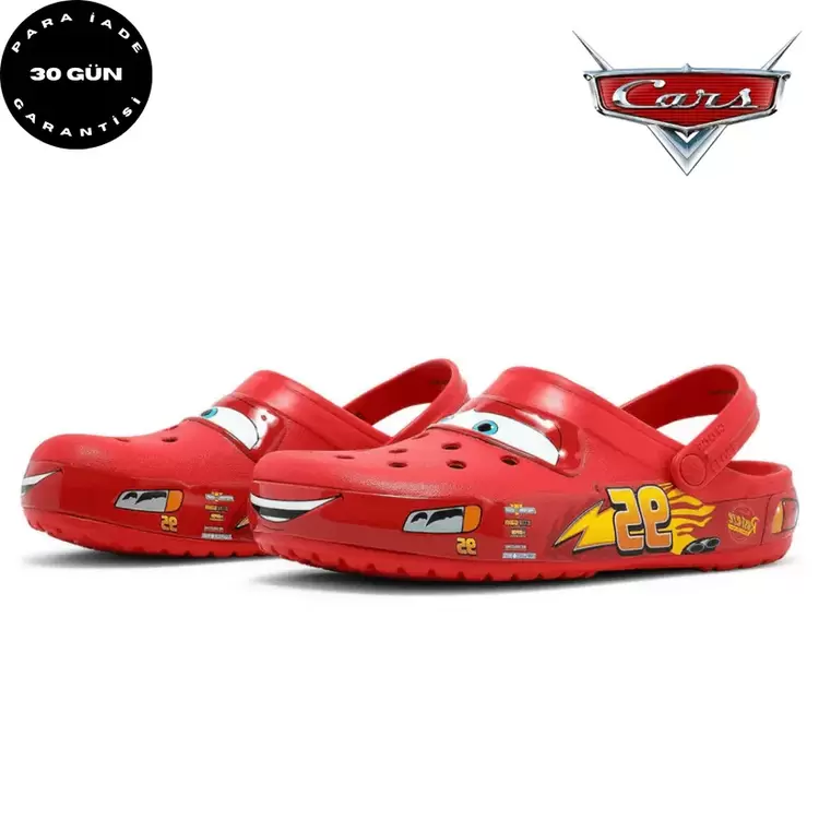 Şimşek McQueen Crocs (Numaranızı Son Fotoğraftan Seçip Sipariş Notunuzda Belirtiniz)