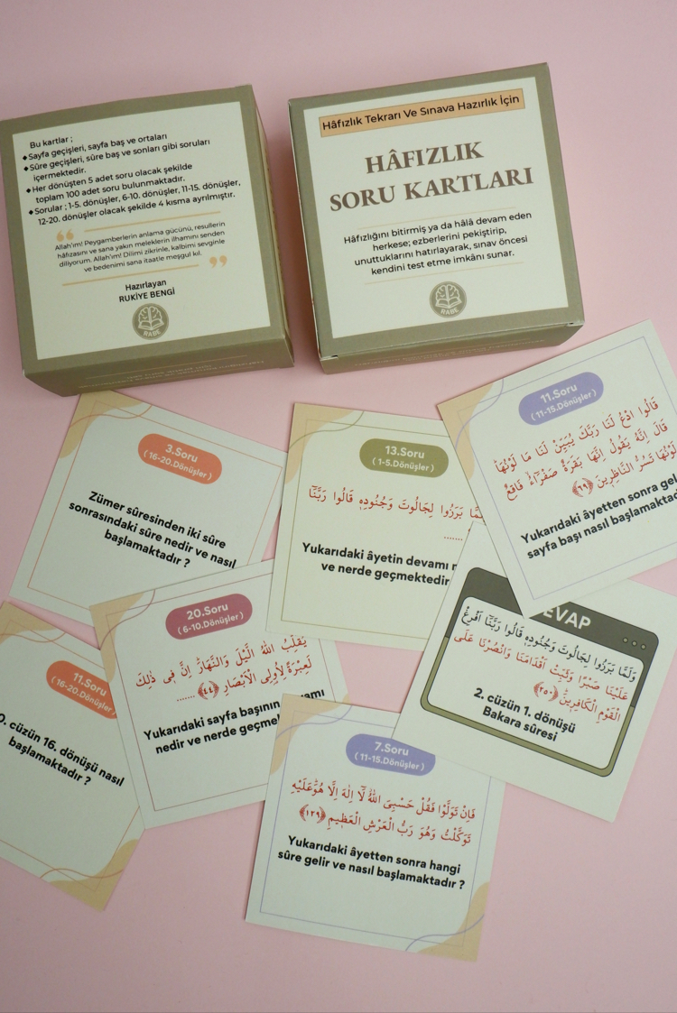 Hafızlık Soru Kartları