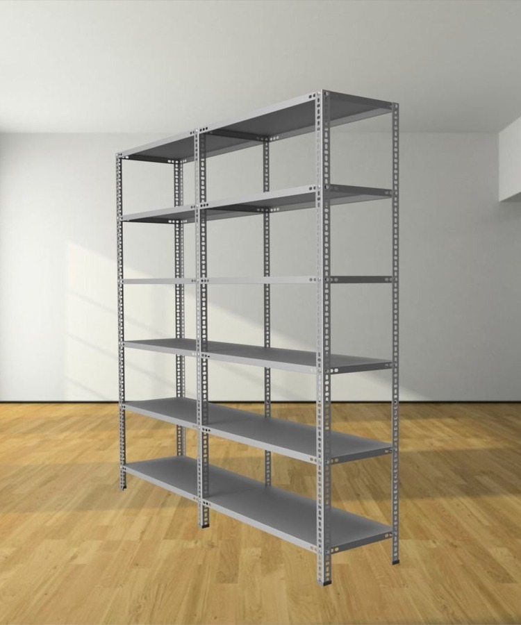 DOUBLE 43X186X200 CM 6 + 6 KATLI ÇELİK RAF