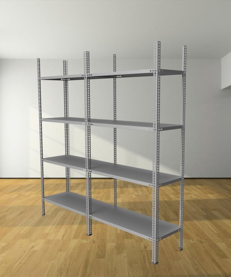 DOUBLE 43X186X200 CM 4 + 4 KATLI ÇELİK RAF