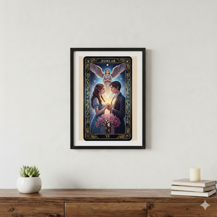 Kişiye Özel Tarot Kartı Posteri | Dijital Tasarım + Hediye Wallpaper