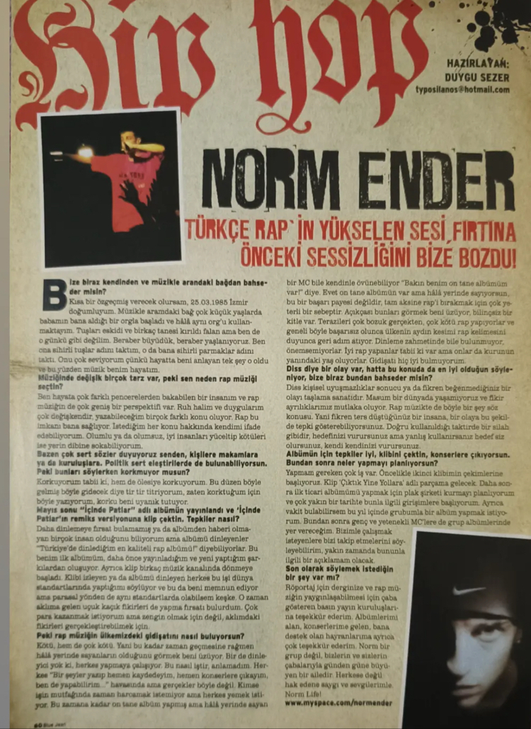 Norm Ender Röportaj