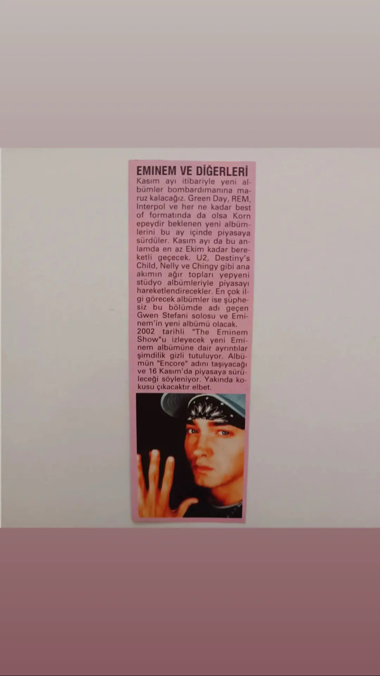 Eminem haberler röportaj ( 4 sayfa )
