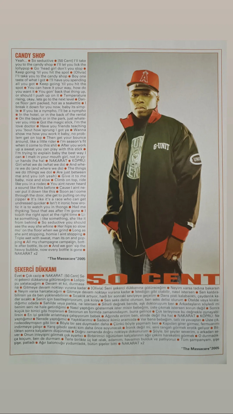 50 Cent Röportaj/ Haber ( 3 sayfa)
