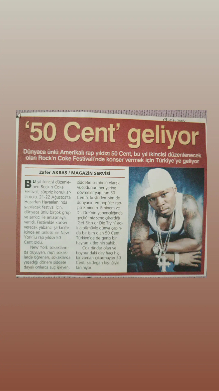 50 Cent gazete haber ( 9 sayfa )