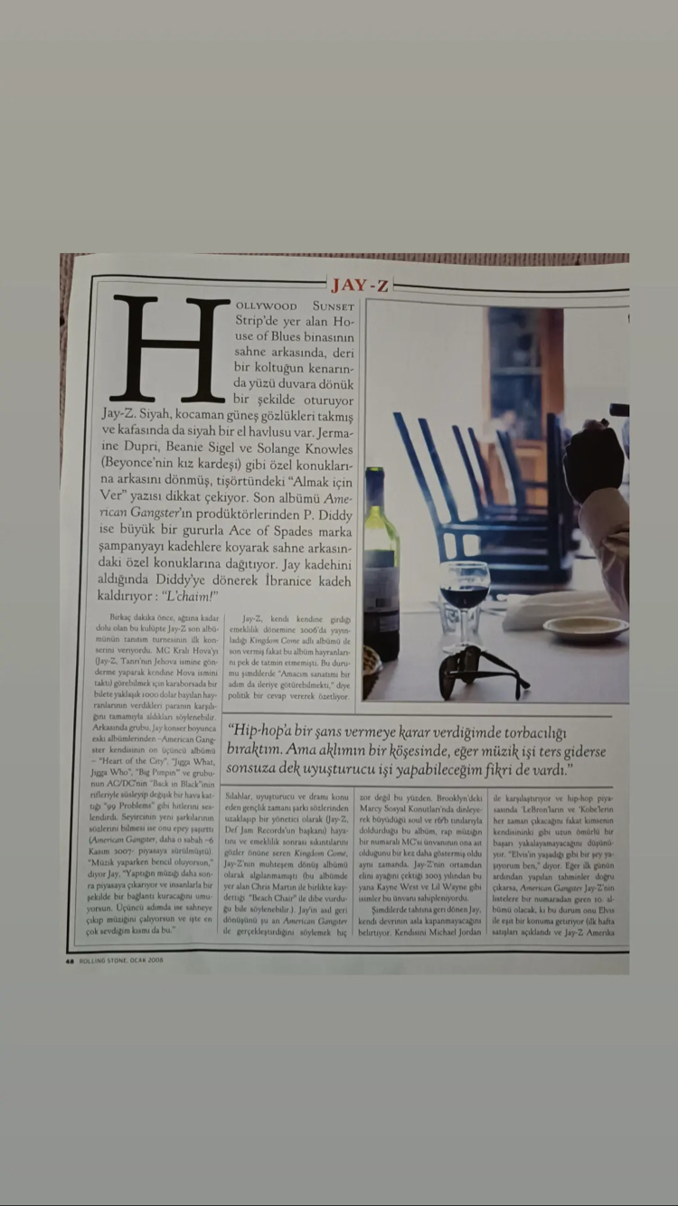 Jay z Dergi / Röportaj ( 10 sayfa )