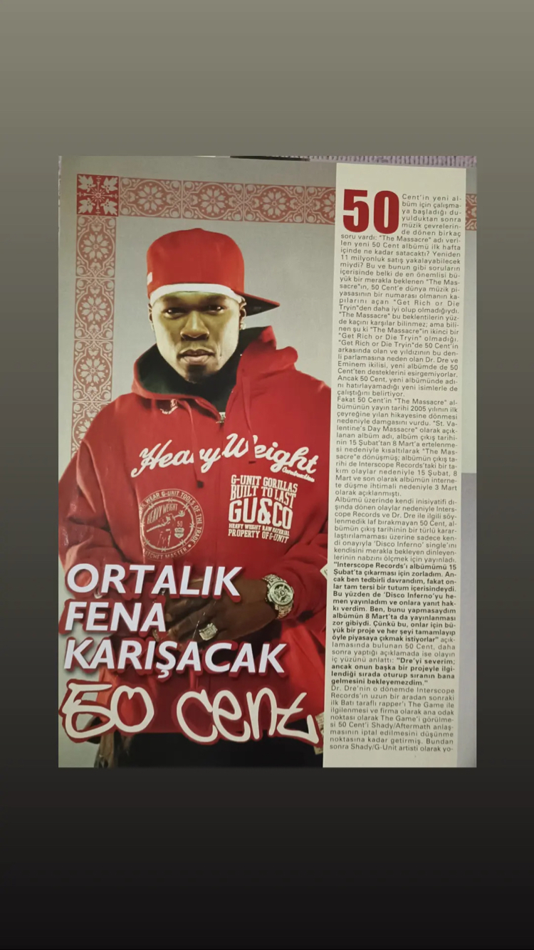 50 Cent Röportaj/ Haber ( 3 sayfa)
