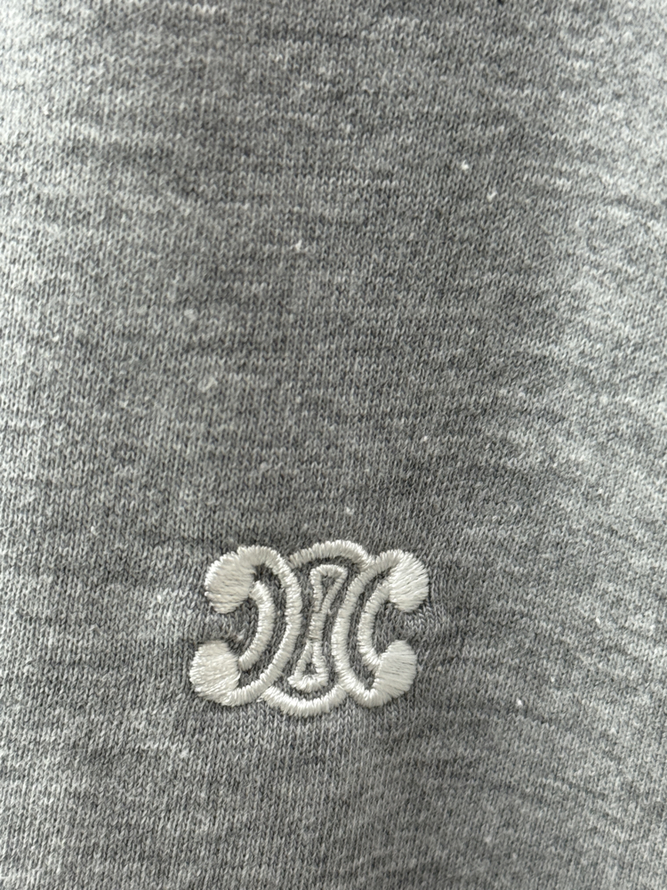 Celine Nakış Gri Tshirt