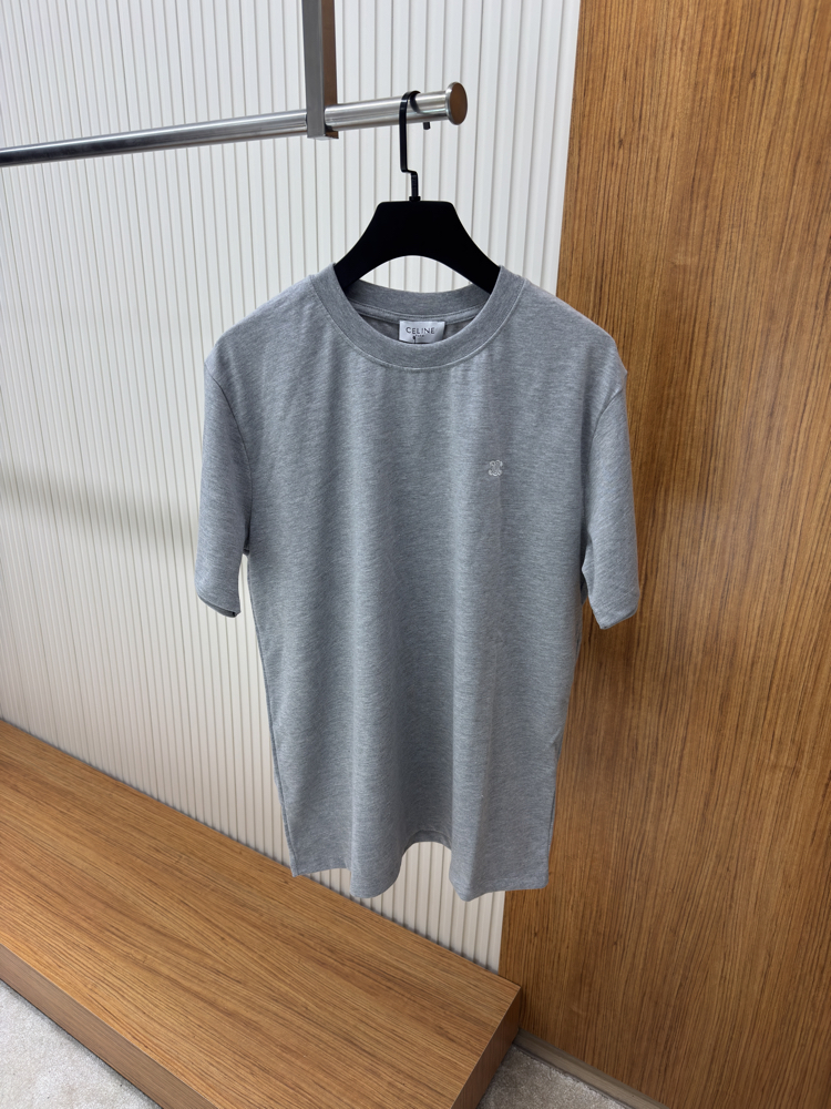 Celine Nakış Gri Tshirt