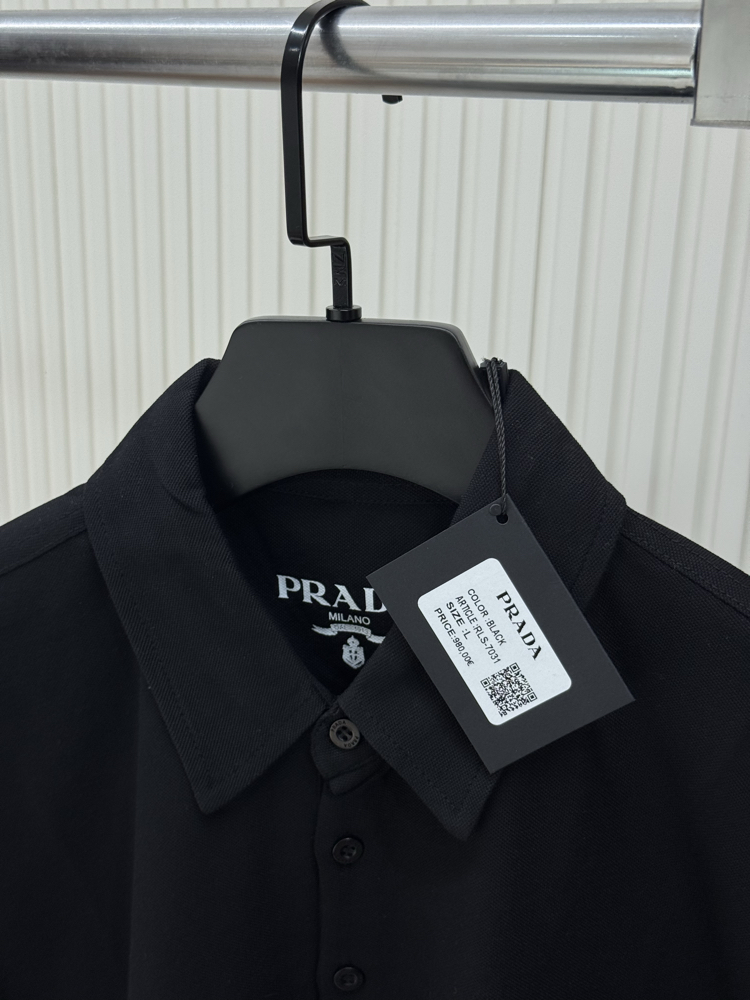 Prada Yeni Sezon Siyah Polo Tshirt
