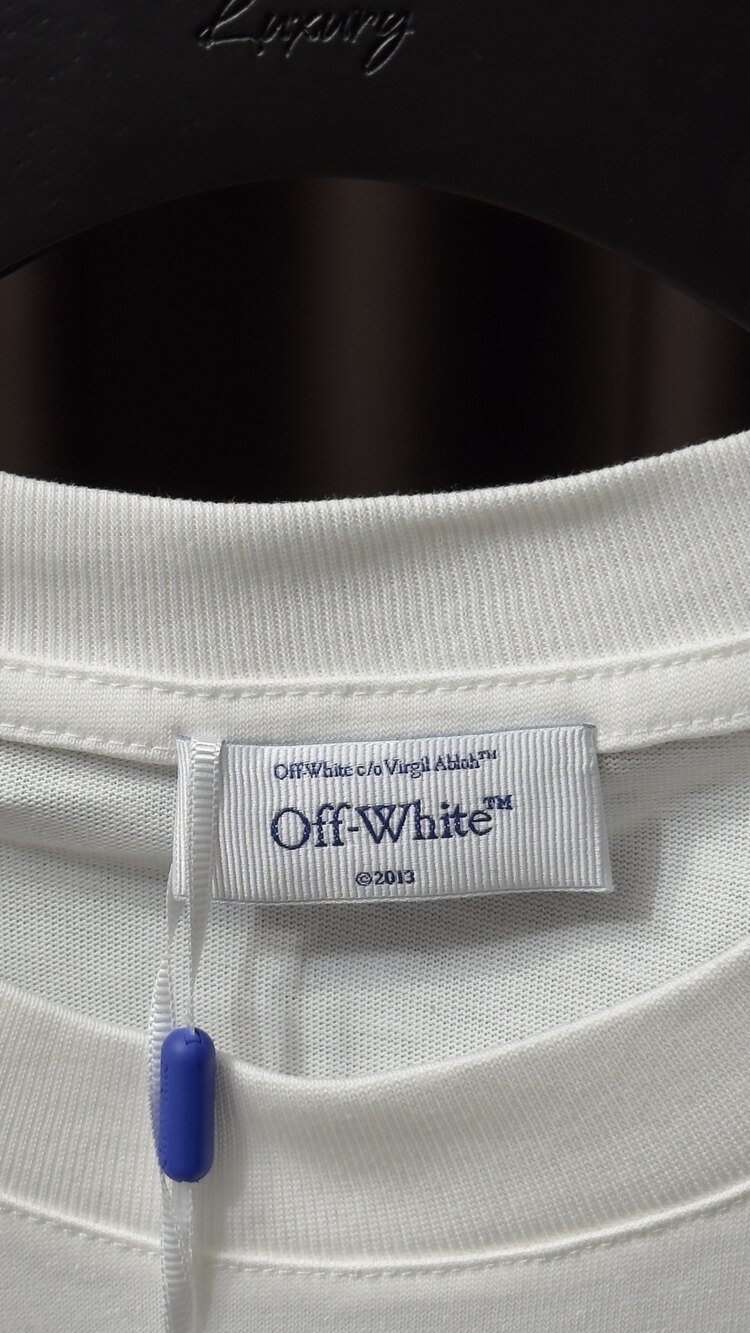 Off White Arka Baskılı Beyaz Tshirt