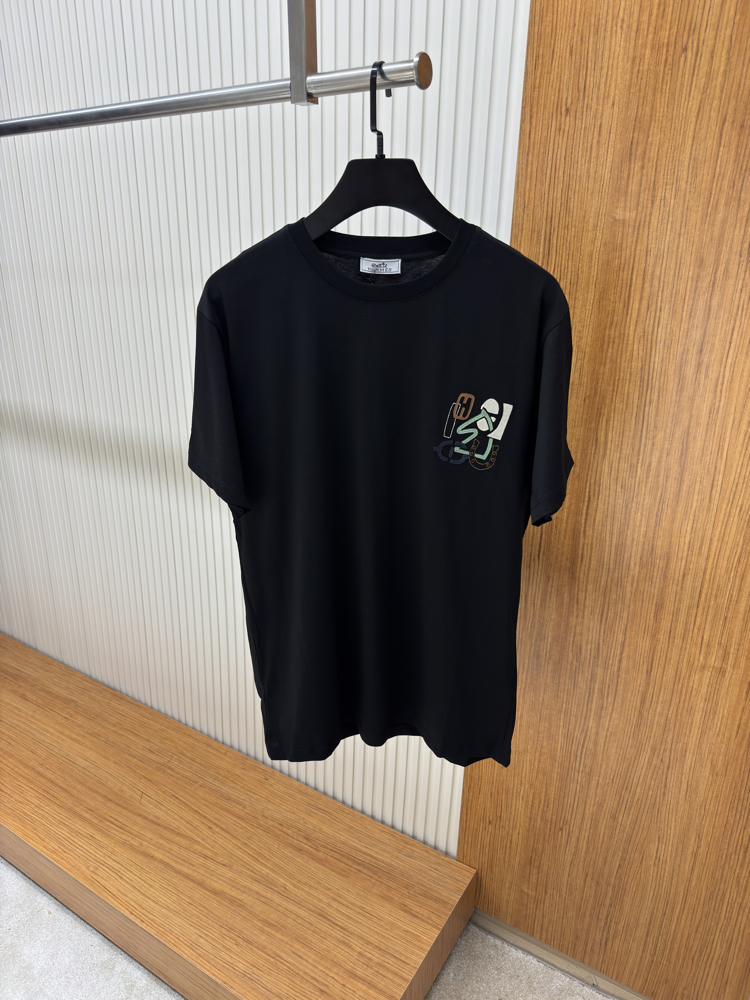 Hermes Logo İşlemeli Tshirt