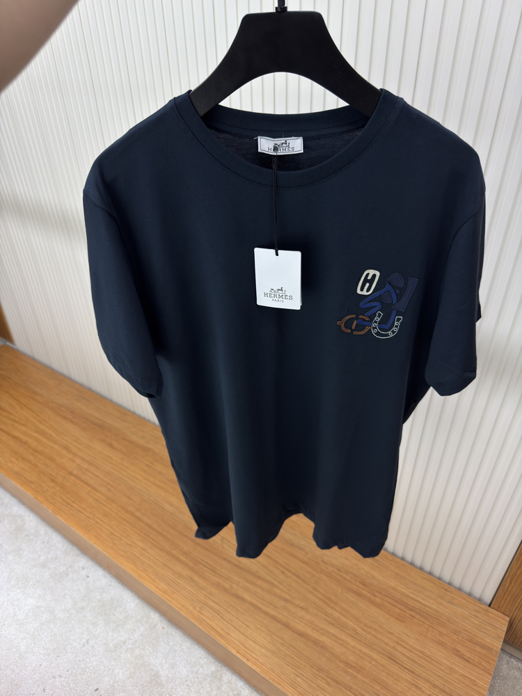 Hermes Logo İşlemeli Tshirt