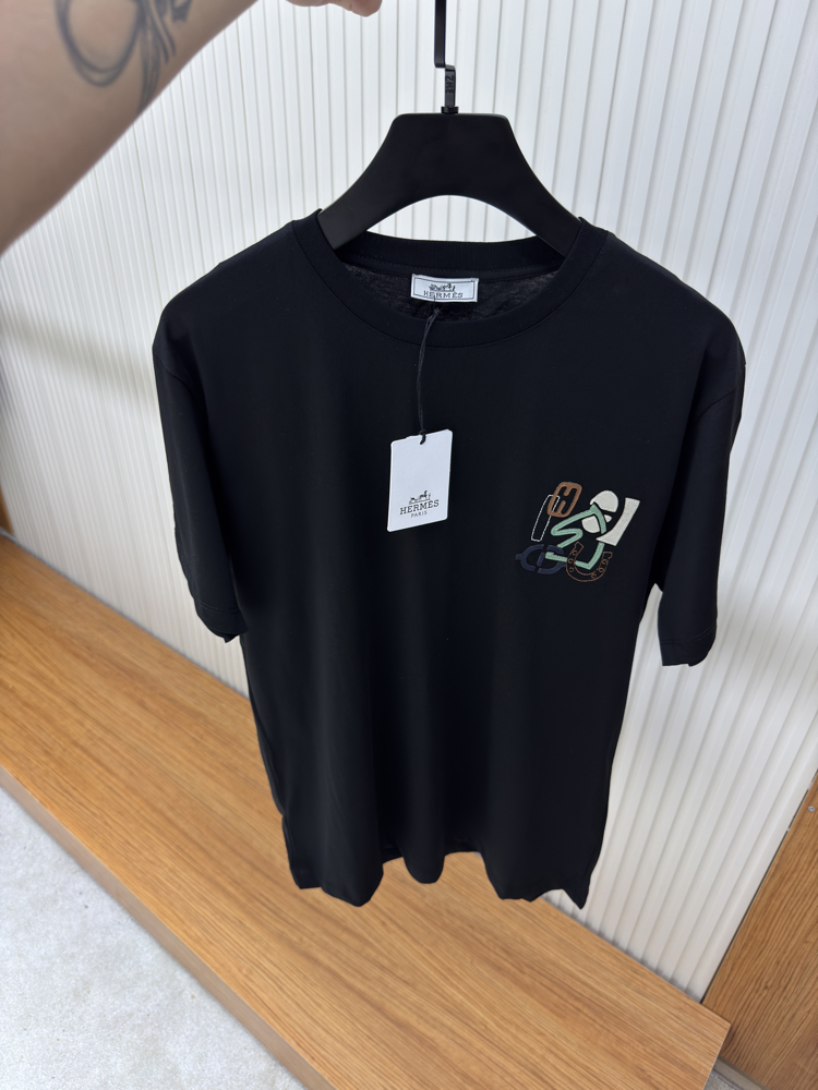 Hermes Logo İşlemeli Tshirt
