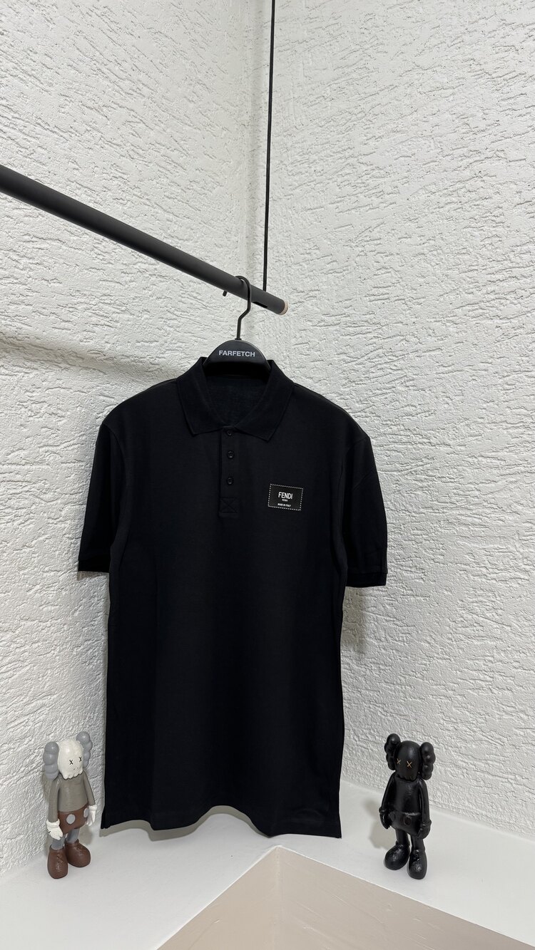 Fendi Embroidered Polo Tshirt