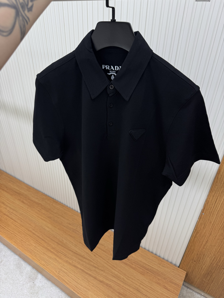 Prada Yeni Sezon Siyah Polo Tshirt