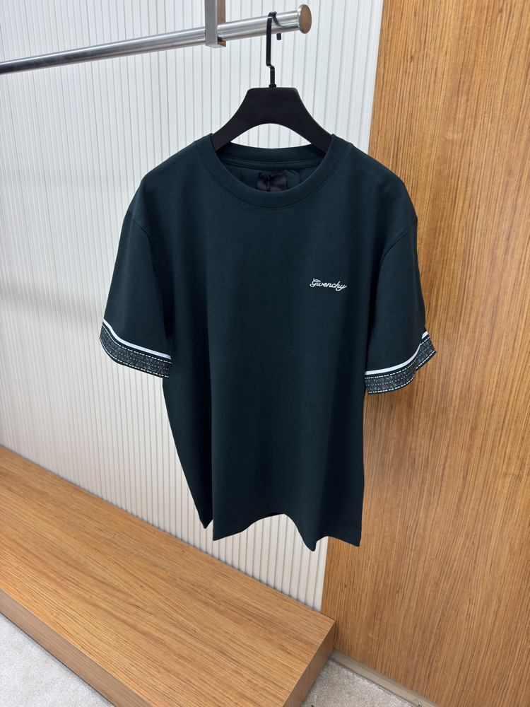 Givenchy Zümrüt Yeşili Nakış Logo Tshirt