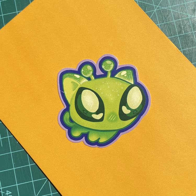 Alien Cat Sticker