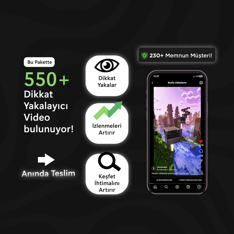 Dikkat Yakalayıcı İkinci Videolar 550+