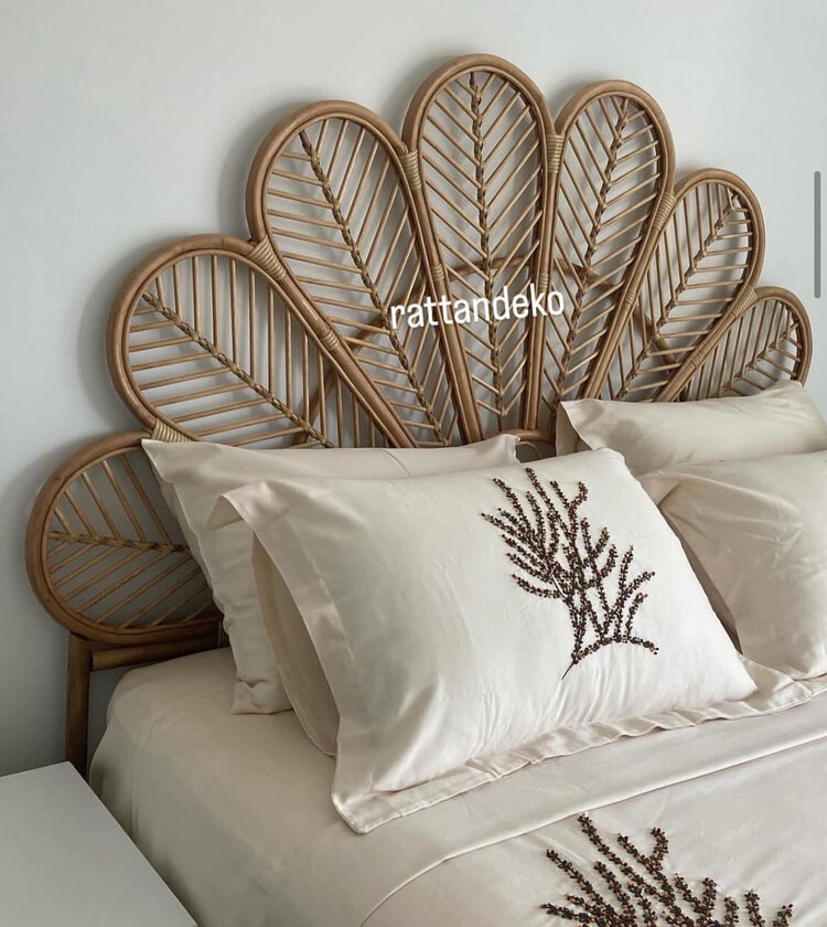 Bambu Yatak Başlık 150cm Ceviz