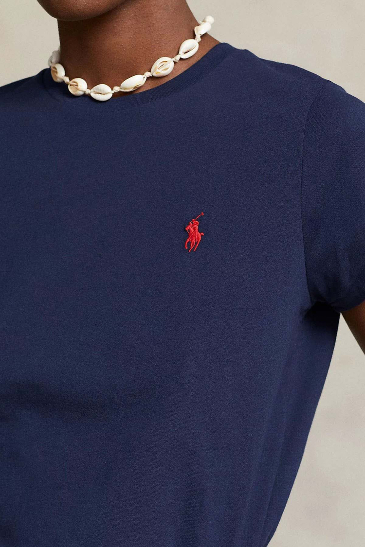 Lacivert %100 Cotton T-Shirt