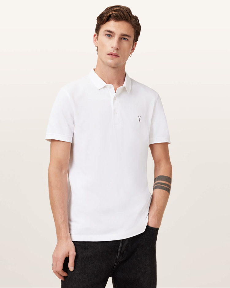 Beyaz Polo Yaka T-Shirt