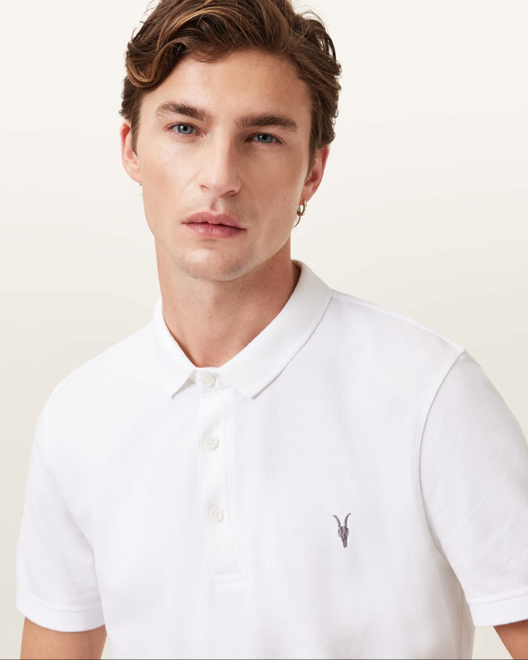Beyaz Polo Yaka T-Shirt