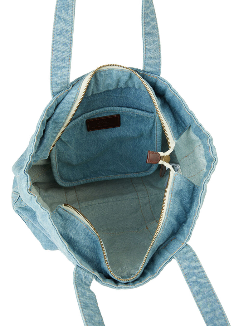 Orijinal Mavi Kadın Denim Alışveriş Çantası