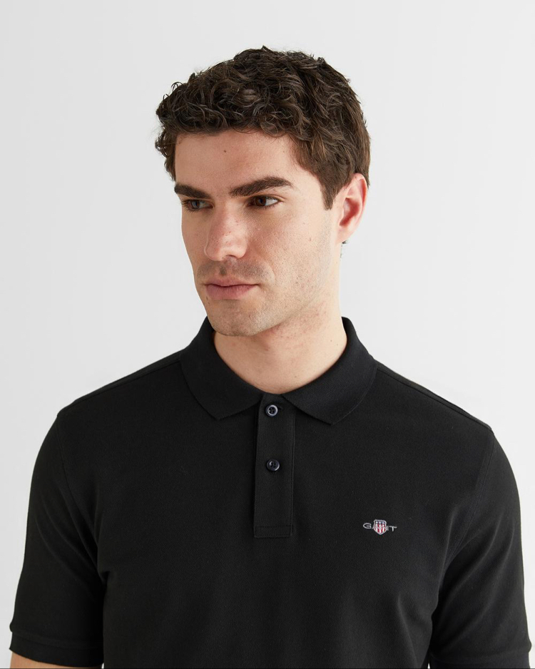 Siyah Polo Yaka T-Shirt
